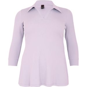 YOEK - LOUNGE - Polo-tuniek - Flare Pasvorm - Geribde Katoen met Stretch