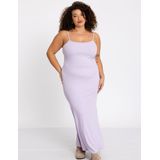 Maxi Jurk - Geribd - Mouwloos - Verstelbare Bandjes - Mermaid Fit