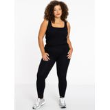 YOEK - LOUNGE - Tanktop - Geribd - Brede Schouderbanden - Square Halslijn