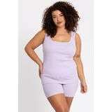 YOEK - LOUNGE - Tanktop - Geribd - Brede Schouderbanden - Square Halslijn