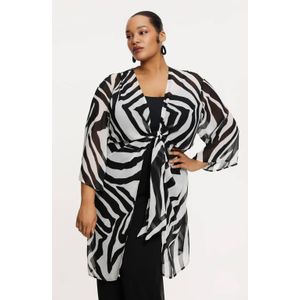 YOEK - Vest - Zwart - Kimono - Lange Mouwen