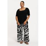 YOEK - Regular Waist Broek - Zwart - Regular Fit