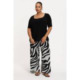 YOEK - Regular Waist Broek - Zwart - Regular Fit