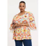 YOEK - Tuniek - Multi - Flared Pasvorm - Lange Mouwen