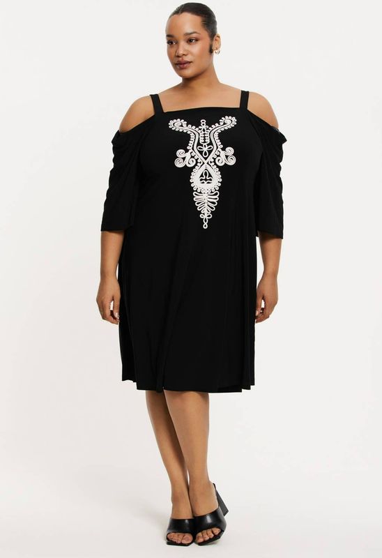 YOEK - A-lijn Jurk - Zwart