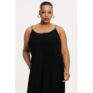 YOEK - A-lijn Jurk - Zwart - Lange Mouwen - Ronde Hals