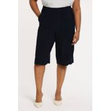 YOEK - Wide Leg High Waist Bermuda Short - Donkerblauw - Korte Broeken