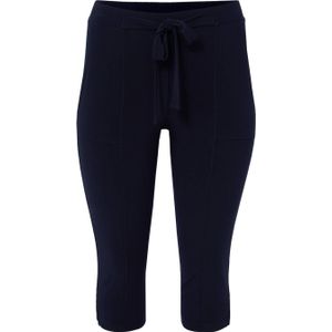 YOEK - Capri Broeken - Donkerblauw - Slim High Waist