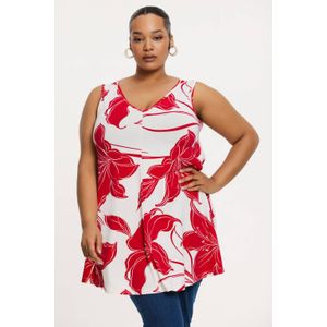 YOEK - Top - Rood - A-lijn Pasvorm - Mouwloos - V-hals