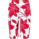 YOEK - Wide Leg High Waist Bermuda Short - Rood