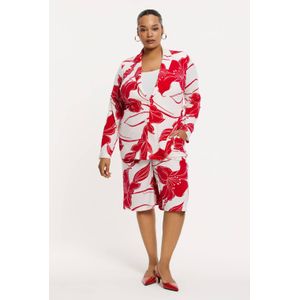 YOEK - Wide Leg High Waist Bermuda Short - Rood