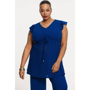 YOEK - Tuniek - Blauw - Fijn Gebreid