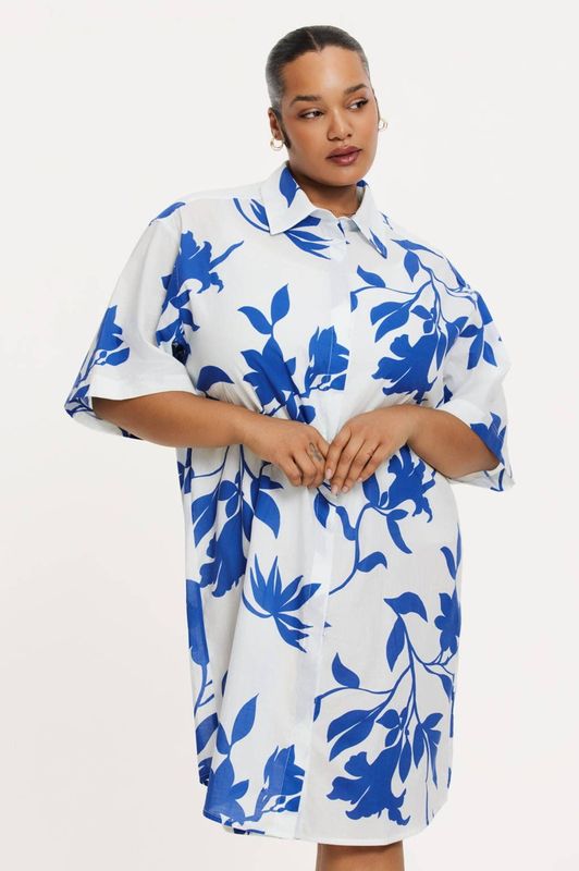 YOEK - Blousejurk - Blauw