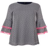 YOEK - Tuniek - Donkerblauw - 100% Polyester - Halflange Mouwen