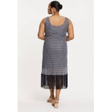 YOEK - Zomerjurk - Donkerblauw - Mouwloos - Ronde Hals - Tot op de Knie