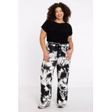 YOEK - Hannelore - Broek - Zwart-Wit - Dolce Stof