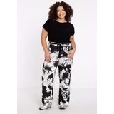 YOEK - Hannelore - Broek - Zwart-Wit - Dolce Stof