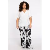 YOEK - Hannelore - Broek - Zwart-Wit - Dolce Stof