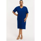 YOEK - Tricot Jurk - Zwart - Fijn Gebreid - Ajourdetail