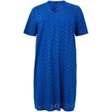 YOEK - Tricot Jurk - Zwart - Fijn Gebreid - Ajourdetail