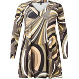 Tuniek - EMILY - Grafische Print - Aardetinten - Wide Bottom Model