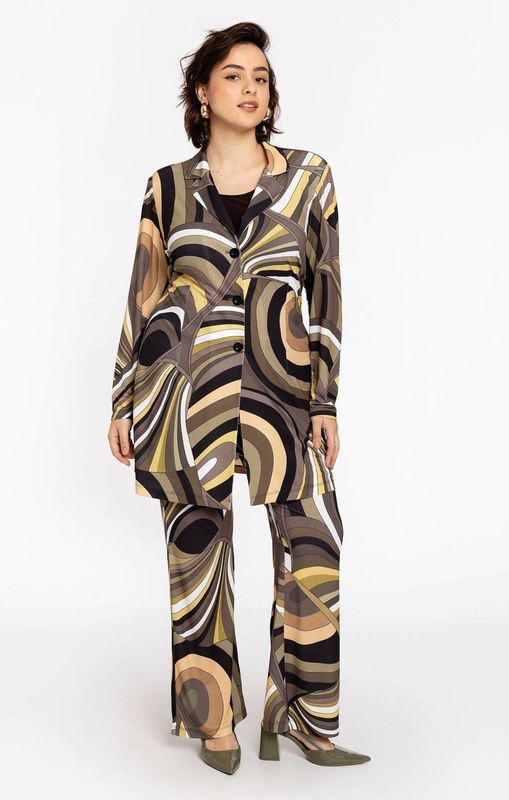 Pantalon - EMILY - Bootcut - Retro Dessin - Dolce Stof