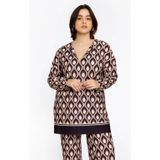 GOCCIA - Tuniek - Vierkant - Retro-geïnspireerd Dessin - Warme Tinten