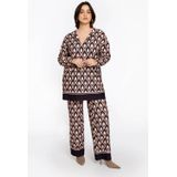 GOCCIA - Pantalon - Retroprint - Zwart