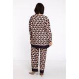 GOCCIA - Pantalon - Retroprint - Zwart