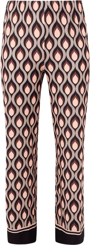 GOCCIA - Pantalon - Retroprint - Zwart
