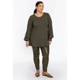 Tuniek - Flare RIB - Zacht - Geribde Stretchstof - Lange Mouwen