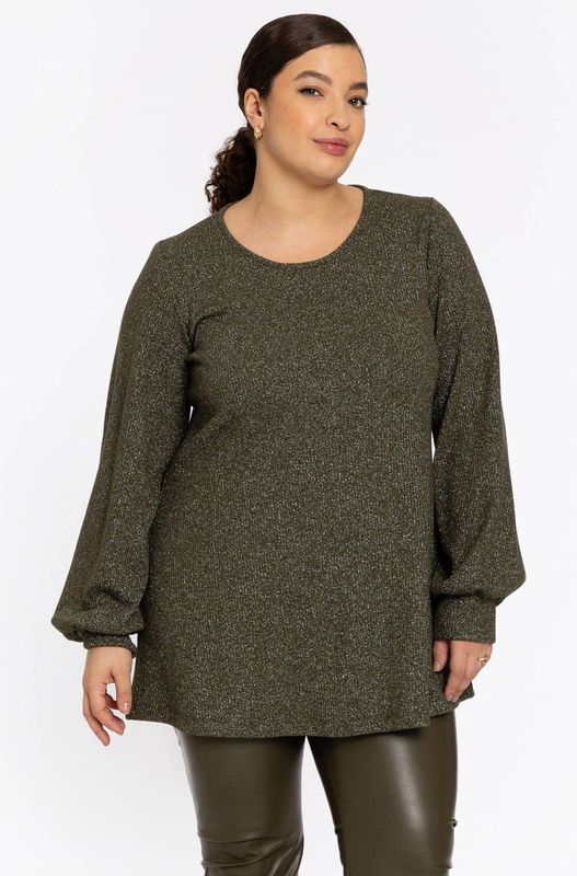 Tuniek - Flare RIB - Zacht - Geribde Stretchstof - Lange Mouwen