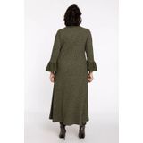 Lange Jurk - Olijfgroen - A-lijn