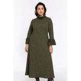 Lange Jurk - Olijfgroen - A-lijn