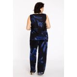 Pantalon - VALENTINE - Gebloemd - Diepe Blauwtinten