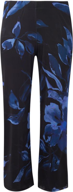 Pantalon - VALENTINE - Gebloemd - Diepe Blauwtinten