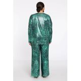 Top - MOIRA - Groen - Dierenprint - Blousetop