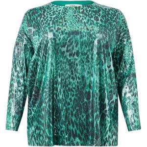 Top - MOIRA - Groen - Dierenprint - Blousetop