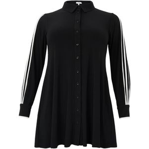 Blouse - DOLCE - Met Biezen - Rechte Pasvorm - Licht Uitlopend Effect