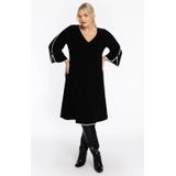 A-lijn jurk - DOLCE - V-hals - Wijd uitlopende Mouwen - Elegante Basic