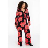 YOEK - PETALS - Lange Blazer - Roodtinten