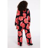 YOEK - PETALS - Lange Blazer - Roodtinten