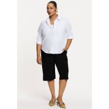 YOEK - Blouse - Wit - Rechte Pasvorm - Klassieke Kraag - Half Lange Mouwen