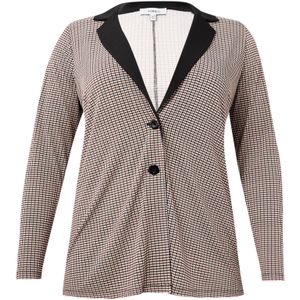 Wijde Blazer CAMILLA - Ruitpatroon - Comfortabele Pasvorm