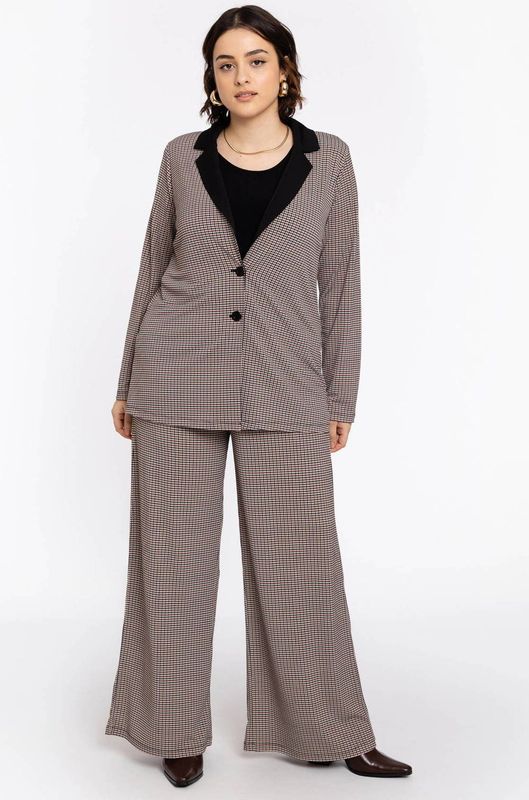 Pantalon - Ruitjesprint - Loose Fit - CAMILLA