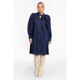 DENIM DOLCE - Jurk met Strik - Donker Denim - A-lijn