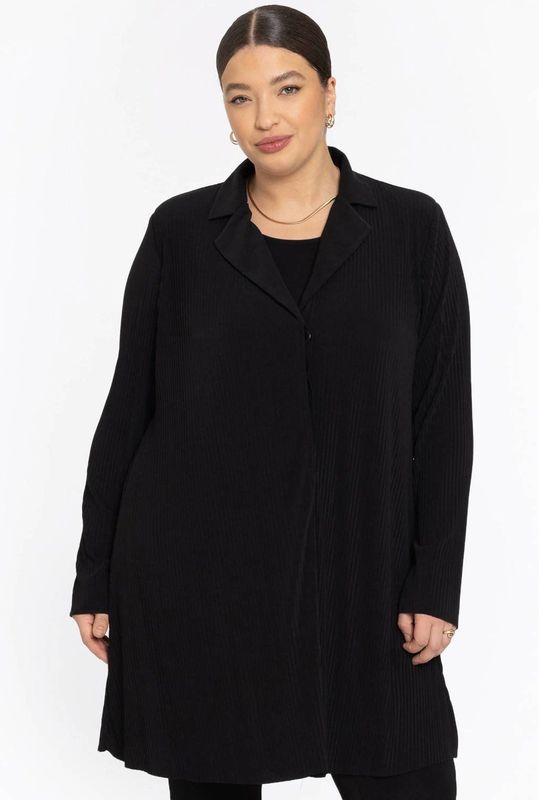 A-lijn Blazer DOLCE PLISSE - Zwart