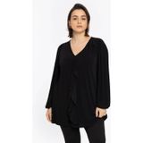 Dolce Plissé - A-lijn Tuniek - Zwart