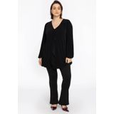 Dolce Plissé - A-lijn Tuniek - Zwart