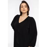 Dolce Plissé - A-lijn Tuniek - Zwart